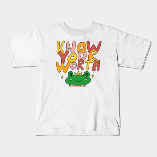 Know your worth Kids T-Shirt